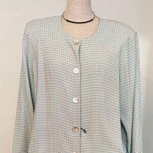 Motherhood Green Checkered Maternity Pantsuit